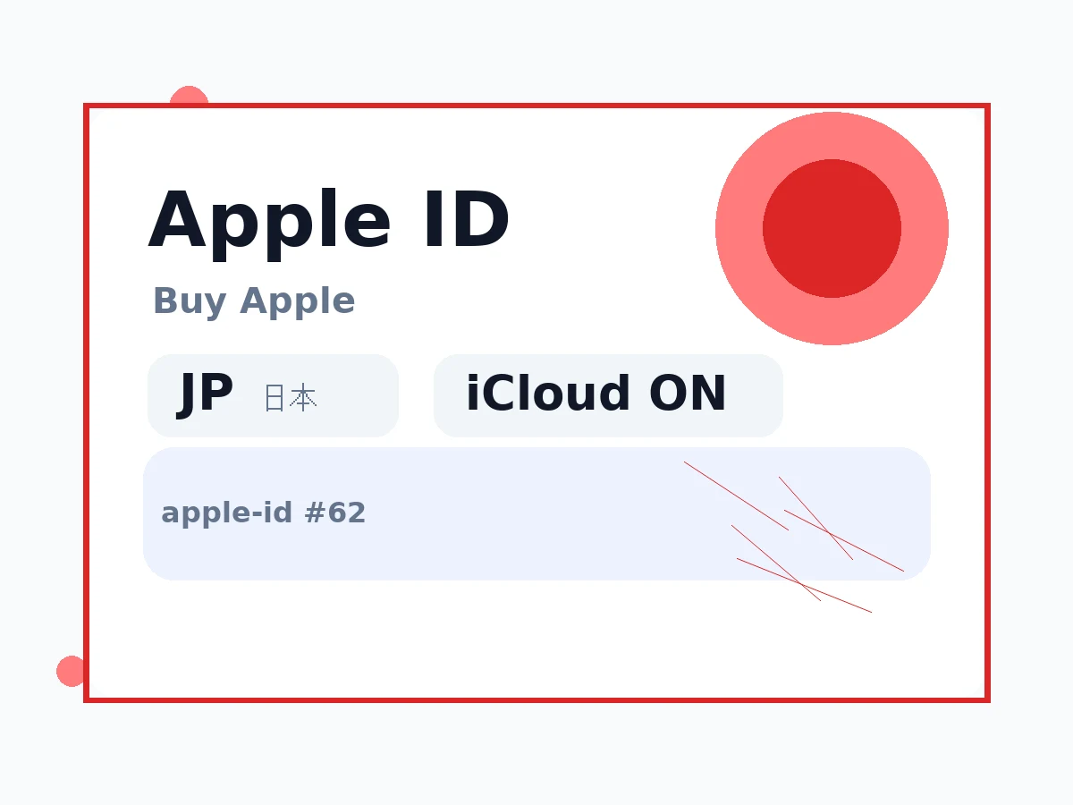 日本苹果账号Apple ID hotmail后缀(已开通iCloud) 语义商品图