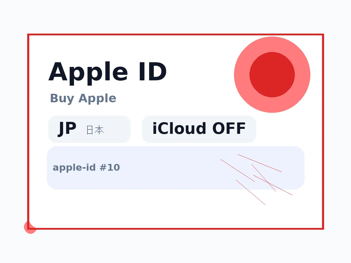 日本ID丨苹果apple ID(未开通iCloud 可下载APP) 语义商品图